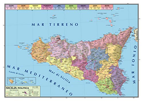 Cartina Geografica Regionale Sicilia